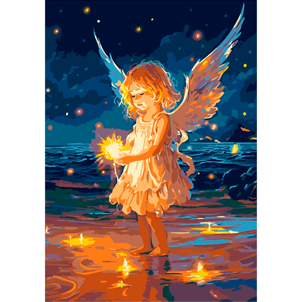 Набор ДТ Картина по номерам 20*28,5 см Маленький ангел Кпн-374 Lori.