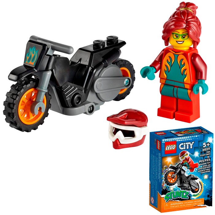 Констр-р LEGO 60311 Город Огненный трюковый мотоцикл