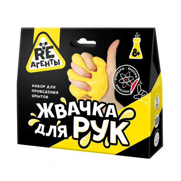 Набор для опытов Жвачка для рук желтый Re-Агенты EX017Т.