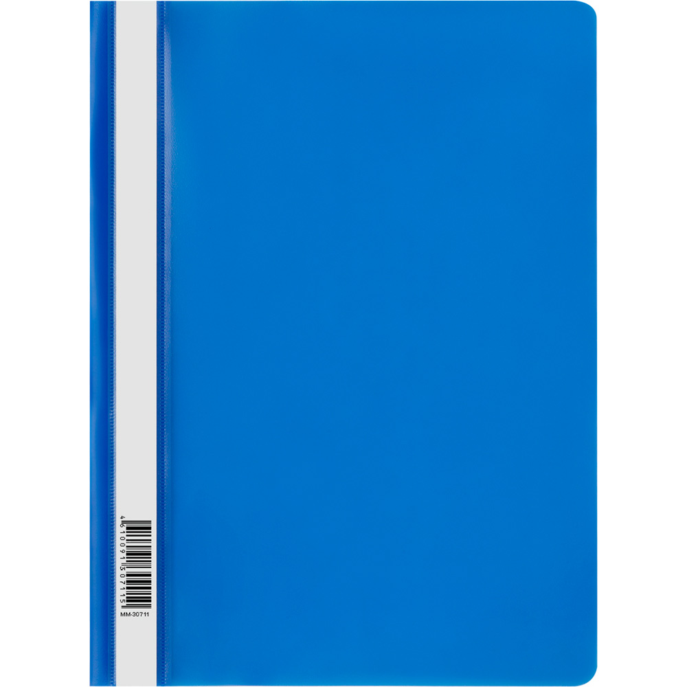 Папка-скоросшиватель пластик. СТАММ А4, 120мкм, синяя с прозр. верхом