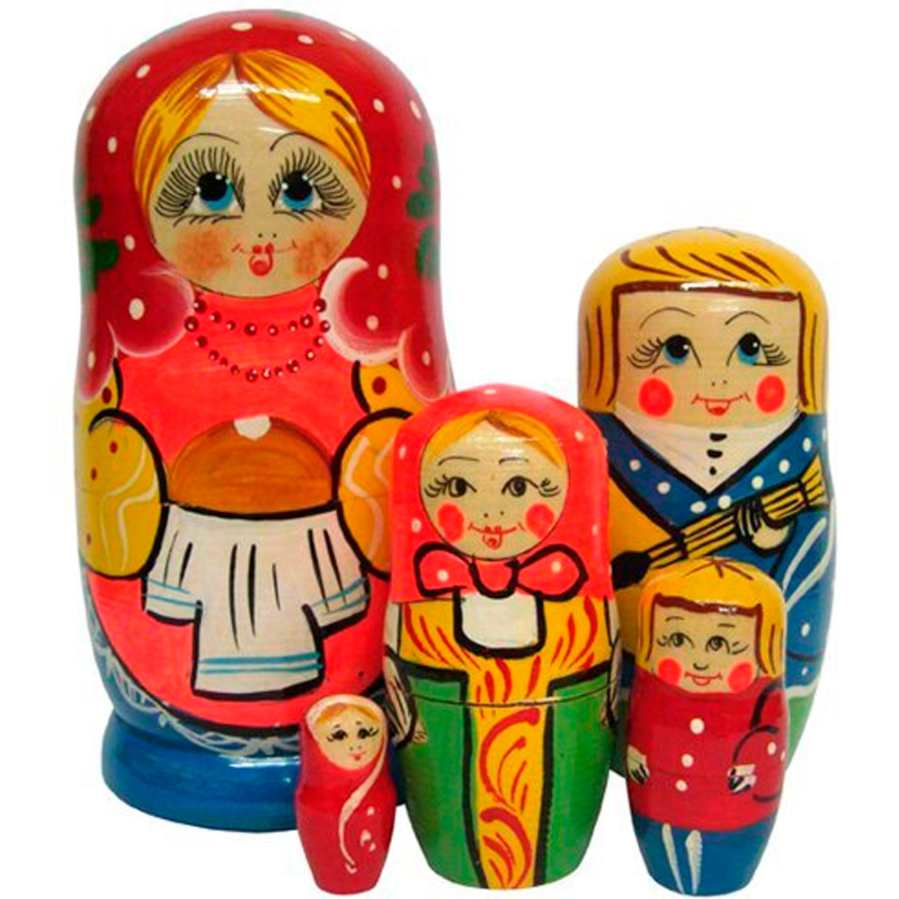 Матрешка Семья (матушка) (5 в 1) (RNToys) Д-540