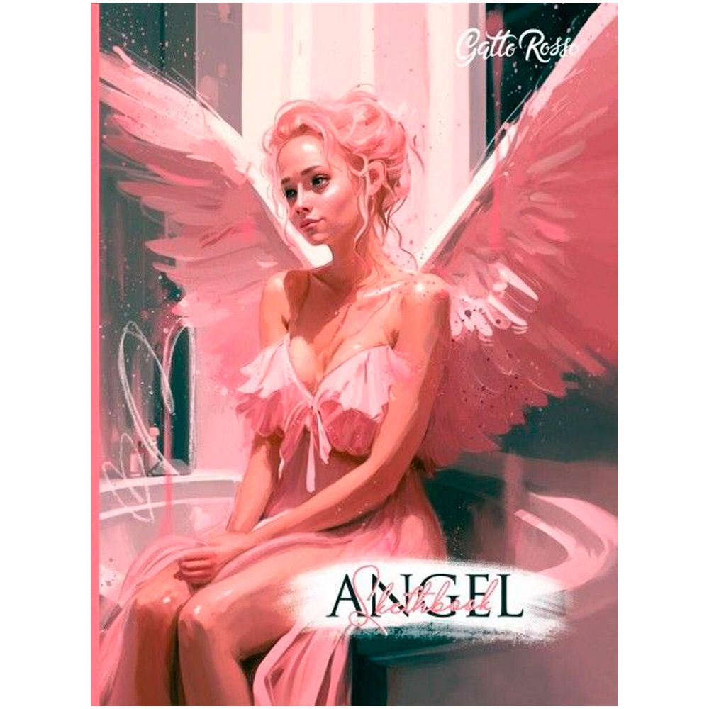 Скетчбук 467-0-159-07990-3 Gatto Rosso. Angel Sketchbook. Angel in Pink