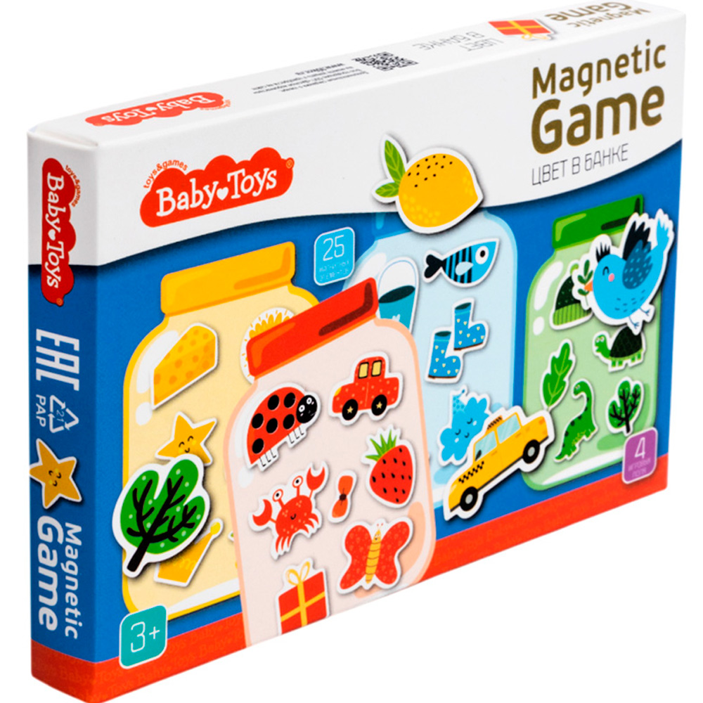 Игра магнитная Цвет в банке 05593 Игра магнитная Цвет в банке 05593
