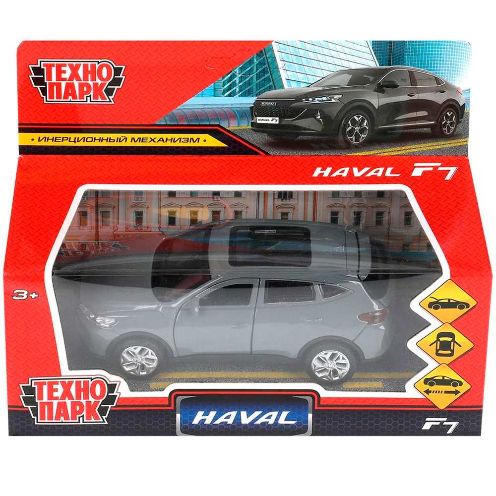 Модель F7-12-GY HAVAL "haval f7" 12 см, двери, багаж, инерц, серый Технопарк  в кор.