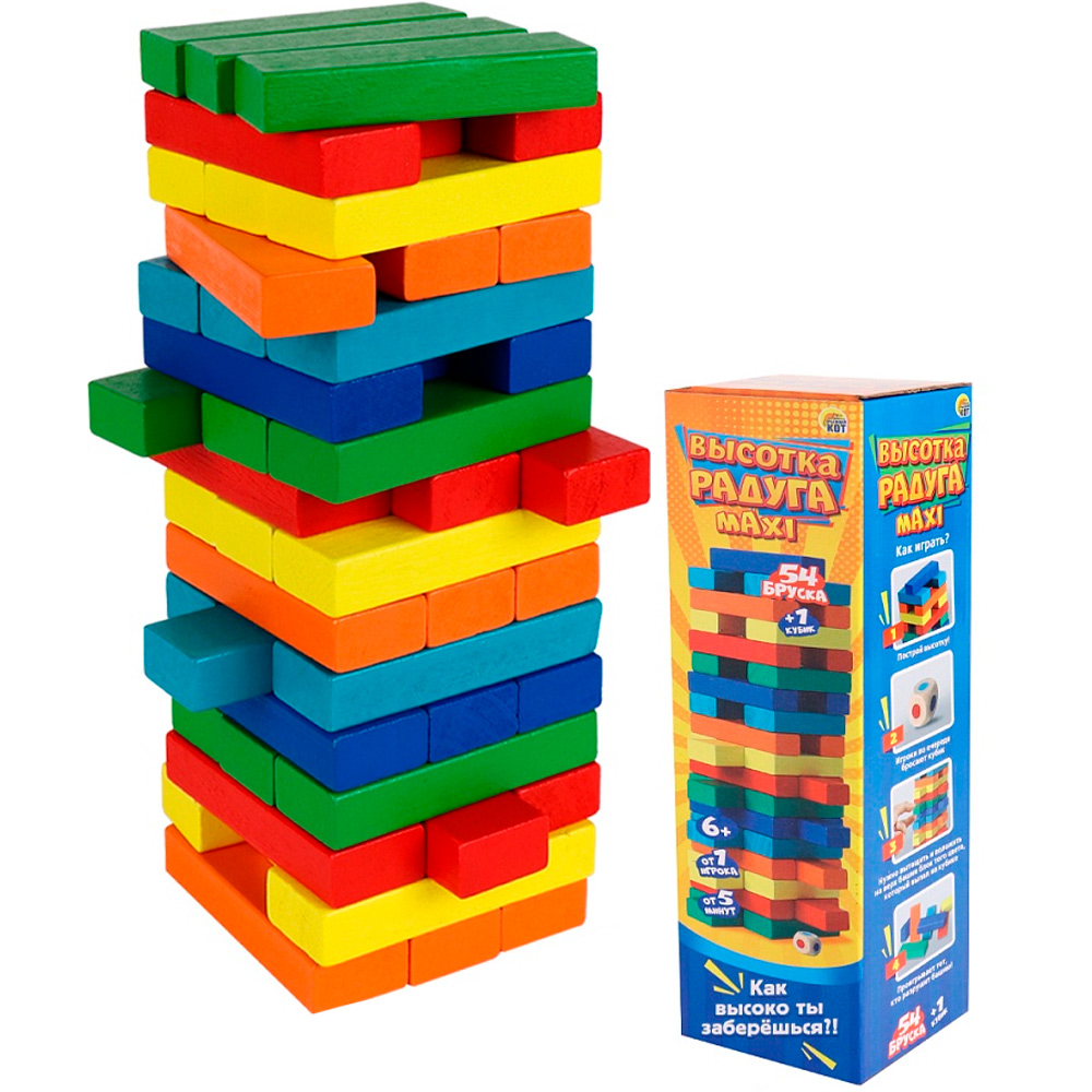 Игра Джанга Башня.Высотка Радуга Maxi Игра Джанга Башня.Высотка Радуга Maxi