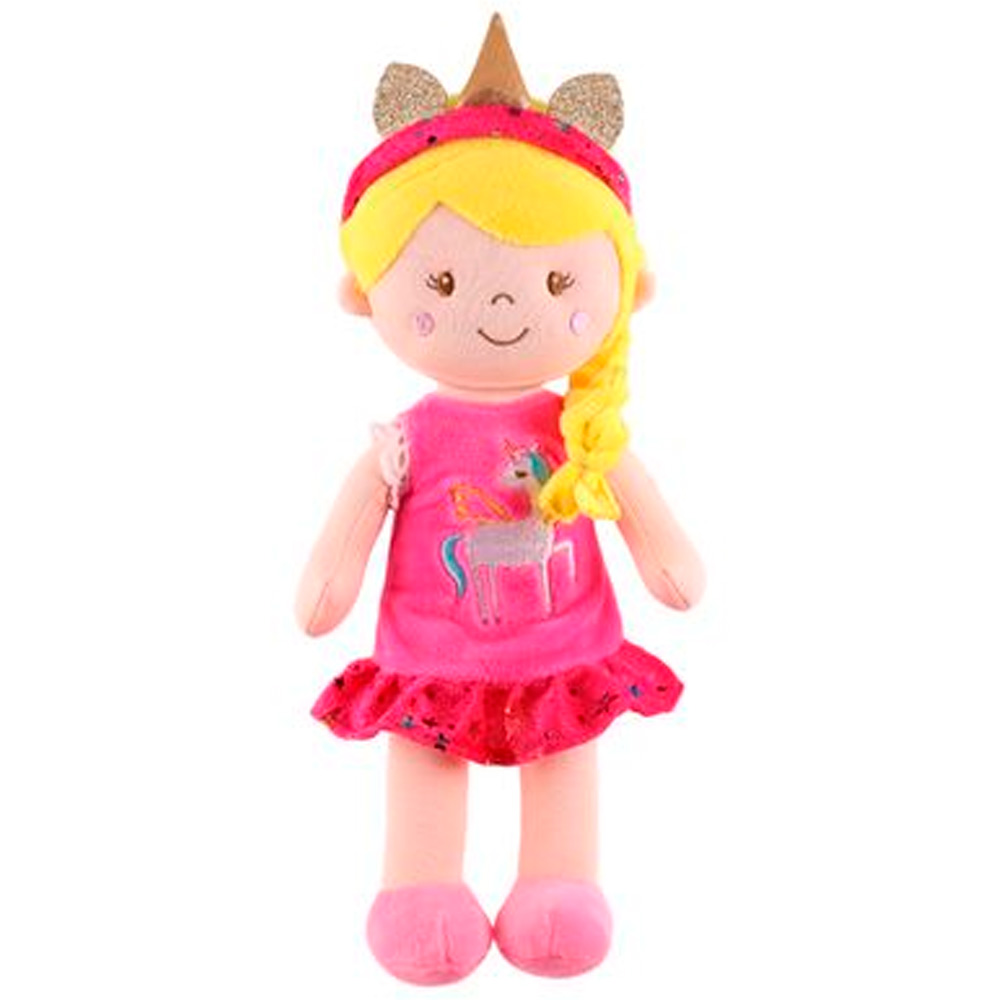 Кукла Луна с светлой косичкой в розовом платье 30 см MT-CR-D01202322-30