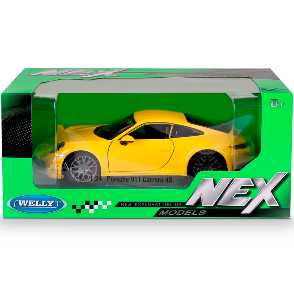 Модель 1:24 Porsche 911 Carrera S4, желтый 24099W Модель 1:24 Porsche 911 Carrera S4, желтый 24099W