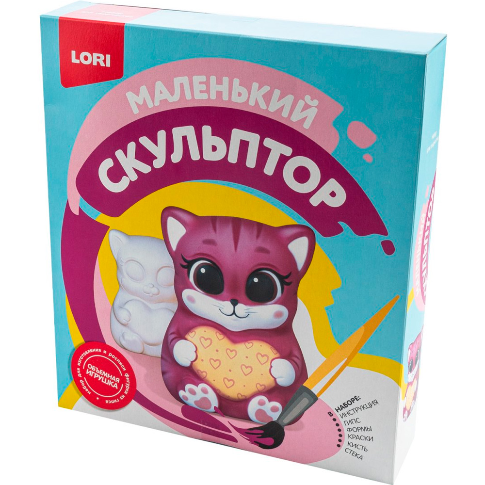 Набор для творчества Маленький скульптор Кошечка Об-012 Lori Набор для творчества Маленький скульптор Кошечка Об-012 Lori