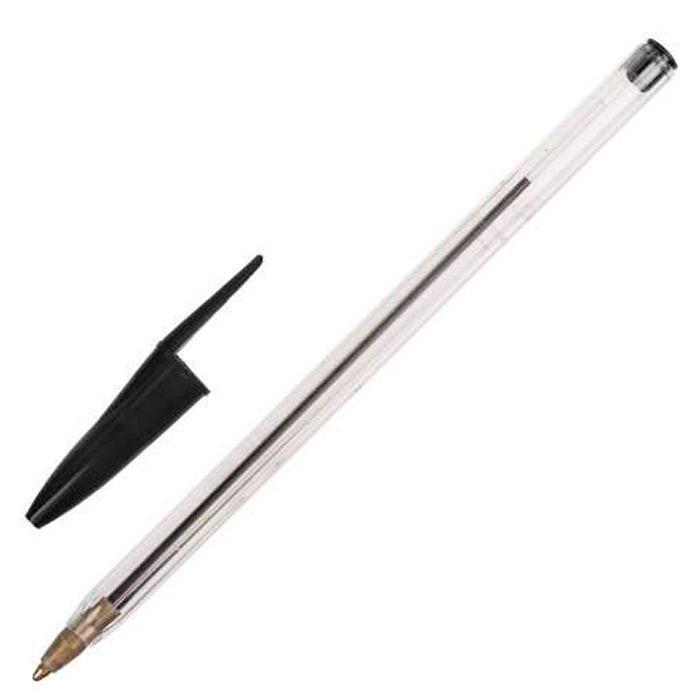 Ручка шарик черная 0.5мм STAFF Basic Budget BP-02 143759