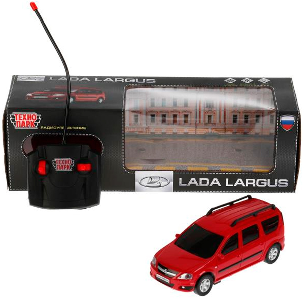 Машина на радиоуправлении LADA LARGUS 18 см, свет, краснный LADALARGUS-18L-RD Технопарк