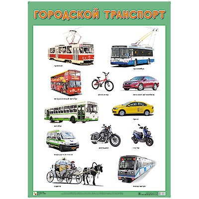Плакат 978-5-43151-675-7 Городской транспорт