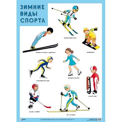 Плакат 978-5-43151-677-1 Зимние виды спорта
