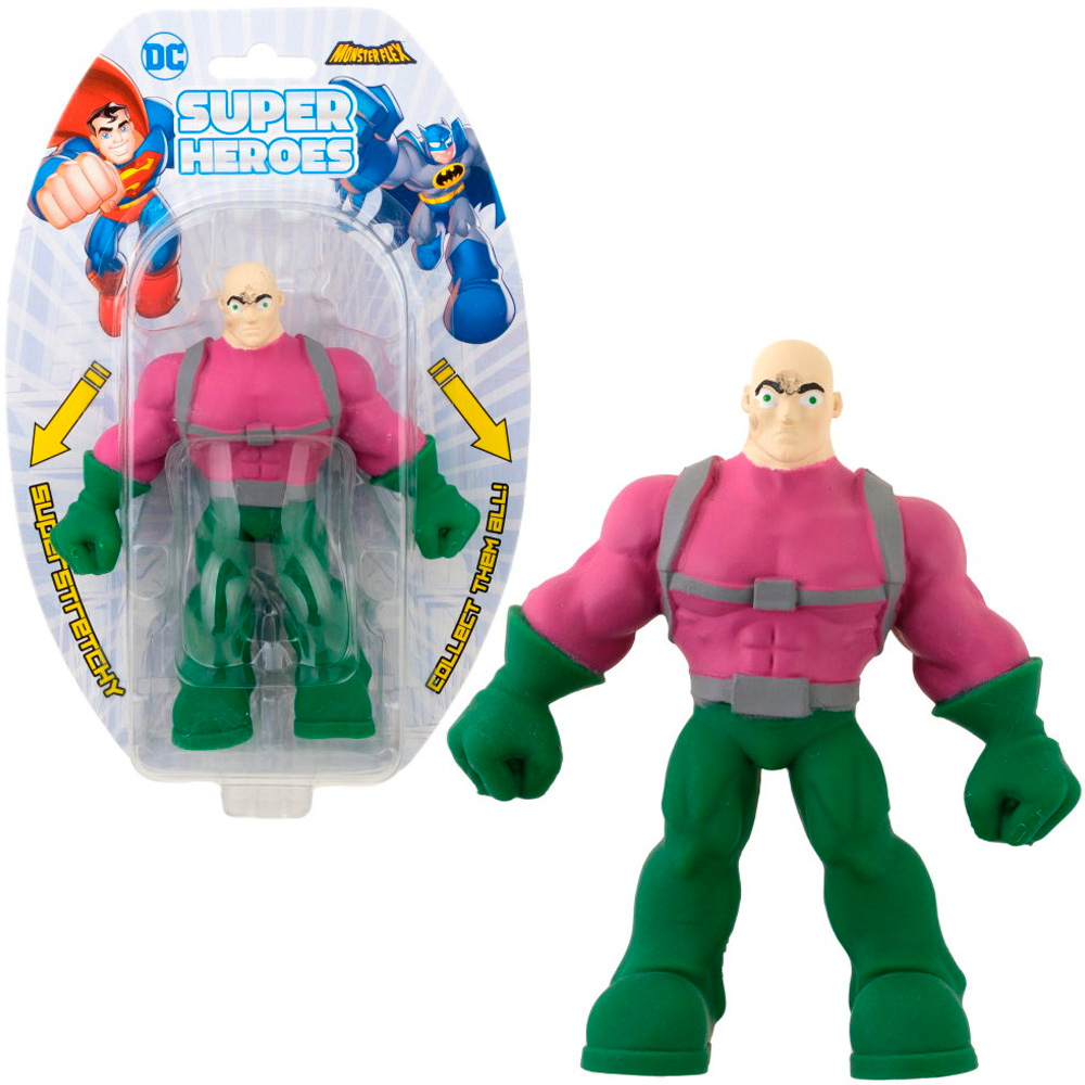 Игрушка MONSTER FLEX SUPER HEROES Lex Luthor тянущаяся фигурка 15см Т23495-10 1Toy 