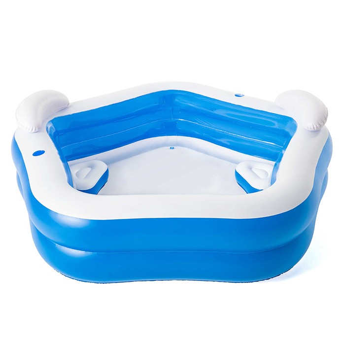 Бассейн семейный 54153 Family Fun Pool 213х206х69см Бассейн семейный 54153 Family Fun Pool 213х206х69см