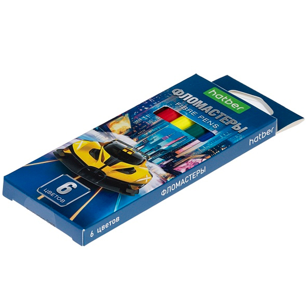 Фломастеры 6 цв. Дрифт FP_089906 Hatber Фломастеры 6 цв. Дрифт FP_089906 Hatber
