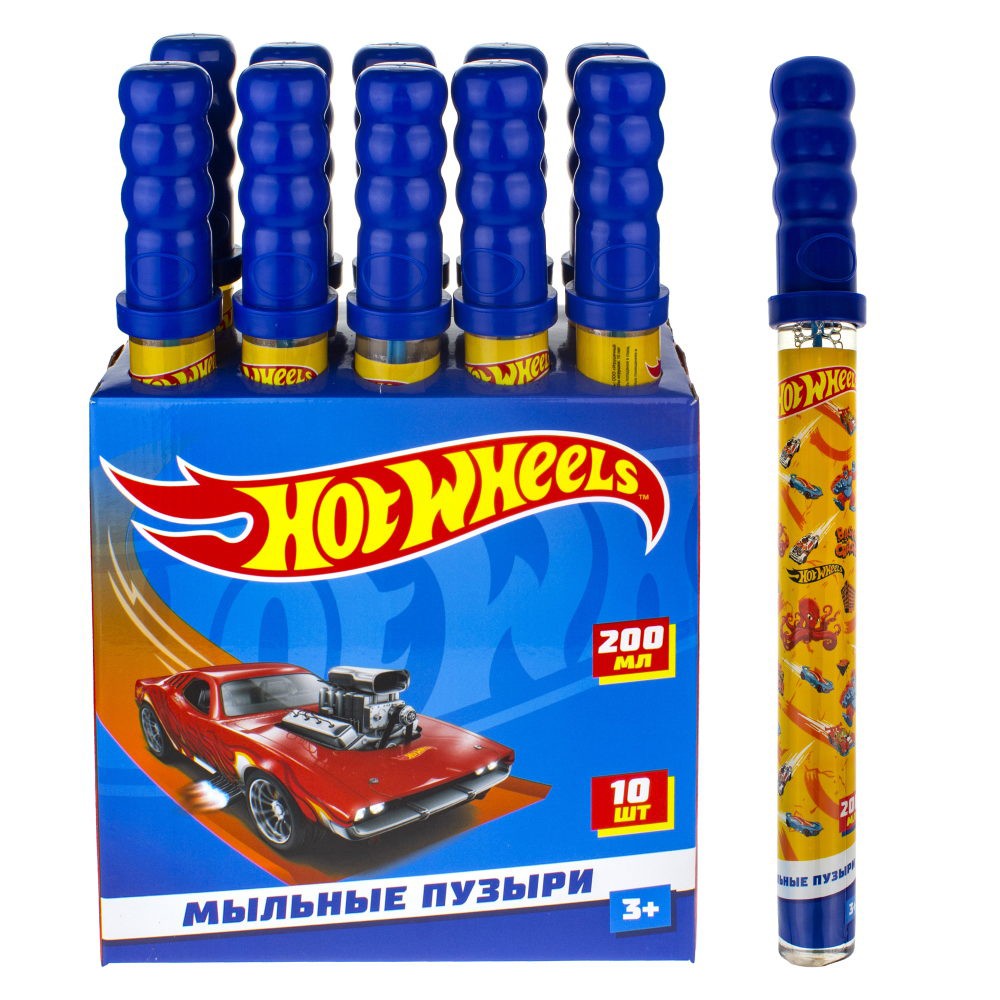 Мыльные пузыри Т22289 Hot Wheels,колба в термоплёнке 200 мл. 1toy Мыльные пузыри Т22289 Hot Wheels,колба в термоплёнке 200 мл. 1toy