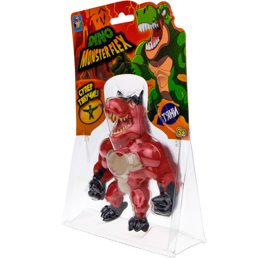 Игрушка MONSTER FLEX DINO ТАУРО тянущаяся фигурка 14см Т22691-1 1Toy