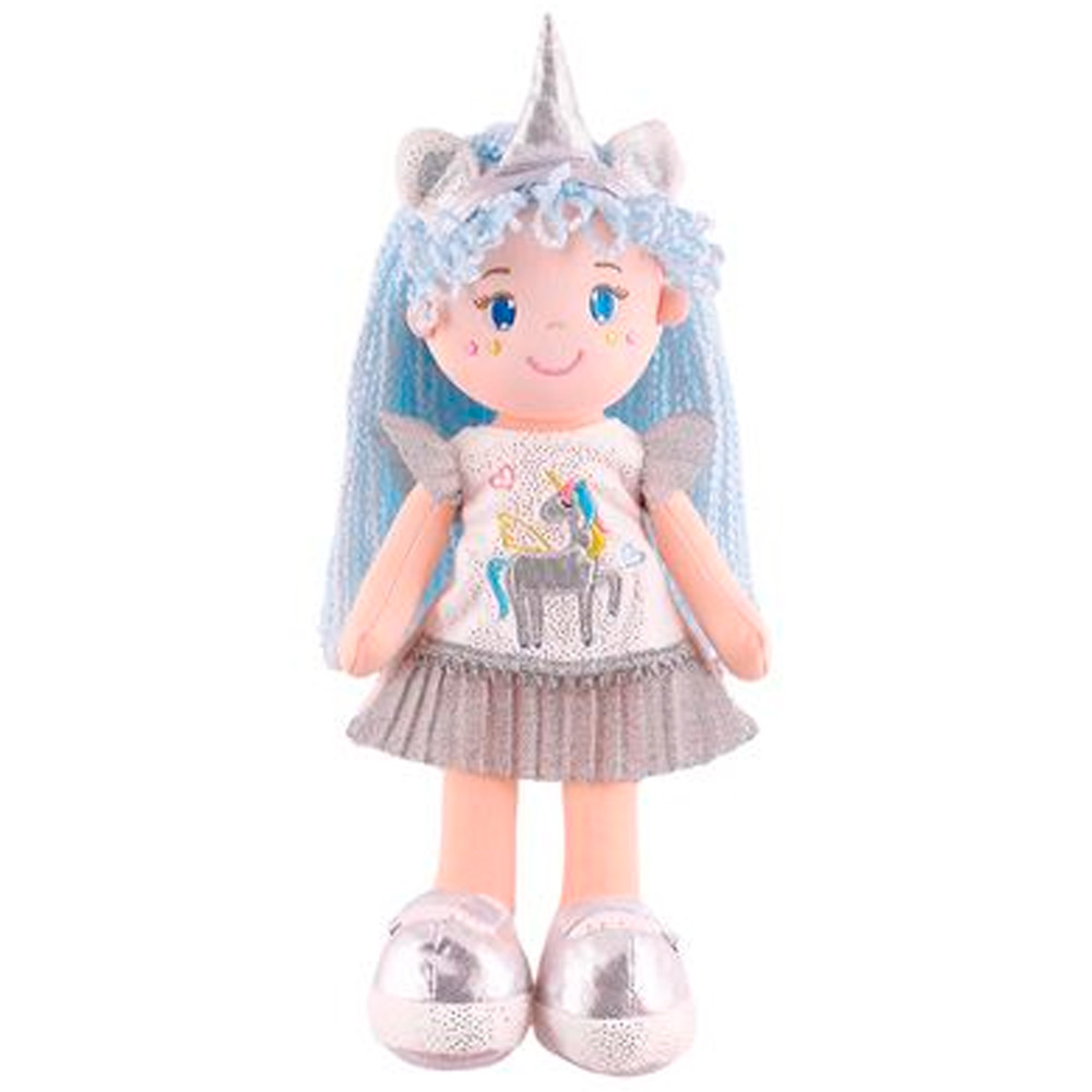Кукла Лиза с голубыми волосами в платье 35 см MT-CR-D01202317-35