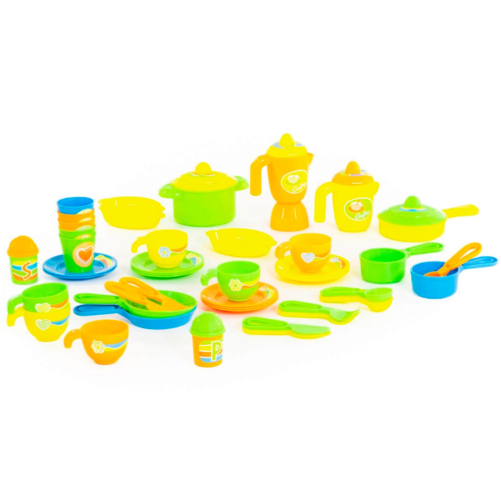 Набор детской посуды 50 элементов (в коробке) 67906 П-Е /4/.