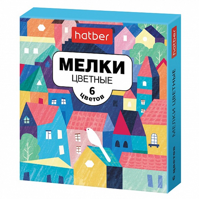 Мел цветной 6шт Городок ML_072695 Hatber Мел цветной 6шт Городок ML_072695 Hatber