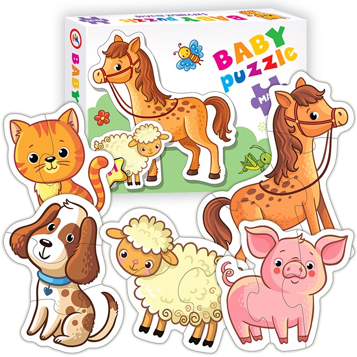 Пазл Baby Puzzle. Домашние животные 4076.