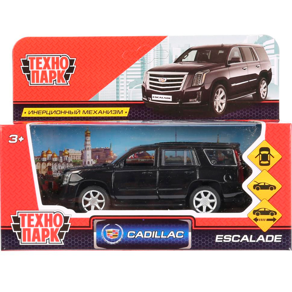 Модель ESCALADE-BK CADILLAC ESCALADE черный Технопарк в коробке