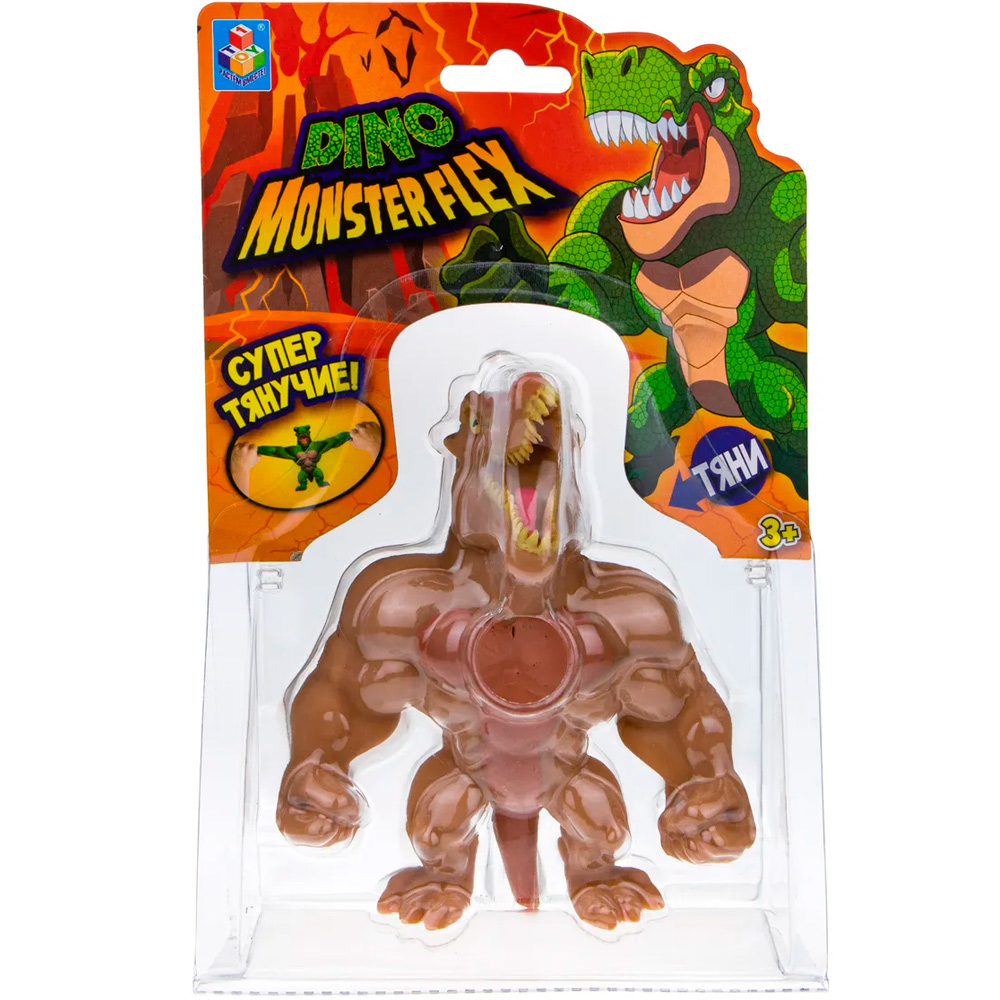 Игрушка MONSTER FLEX DINO СПИНО тянущаяся фигурка 14см Т22691-5 1Toy 