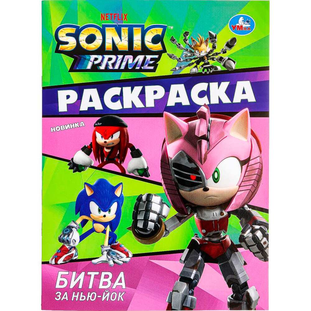 Раскраска 9785506098263 Битва за Нью-Йок. Sonic