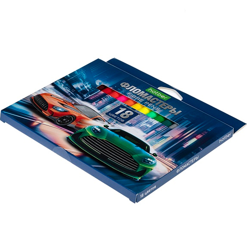 Фломастеры 18 цв. ECO ДрифтFP_089908 Hatber Фломастеры 18 цв. ECO ДрифтFP_089908 Hatber