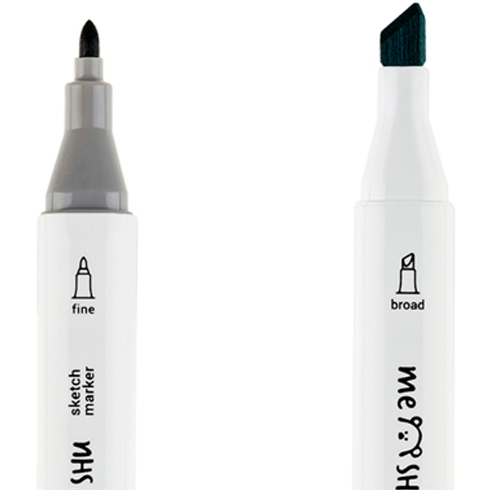 Набор маркеров для скетчинга 12цв осенние цвета MS_38255 MESHU.