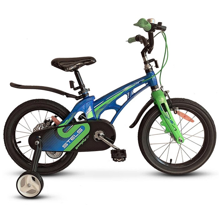 Велосипед двухколесный 18" Galaxy Pro синий/зеленый V010