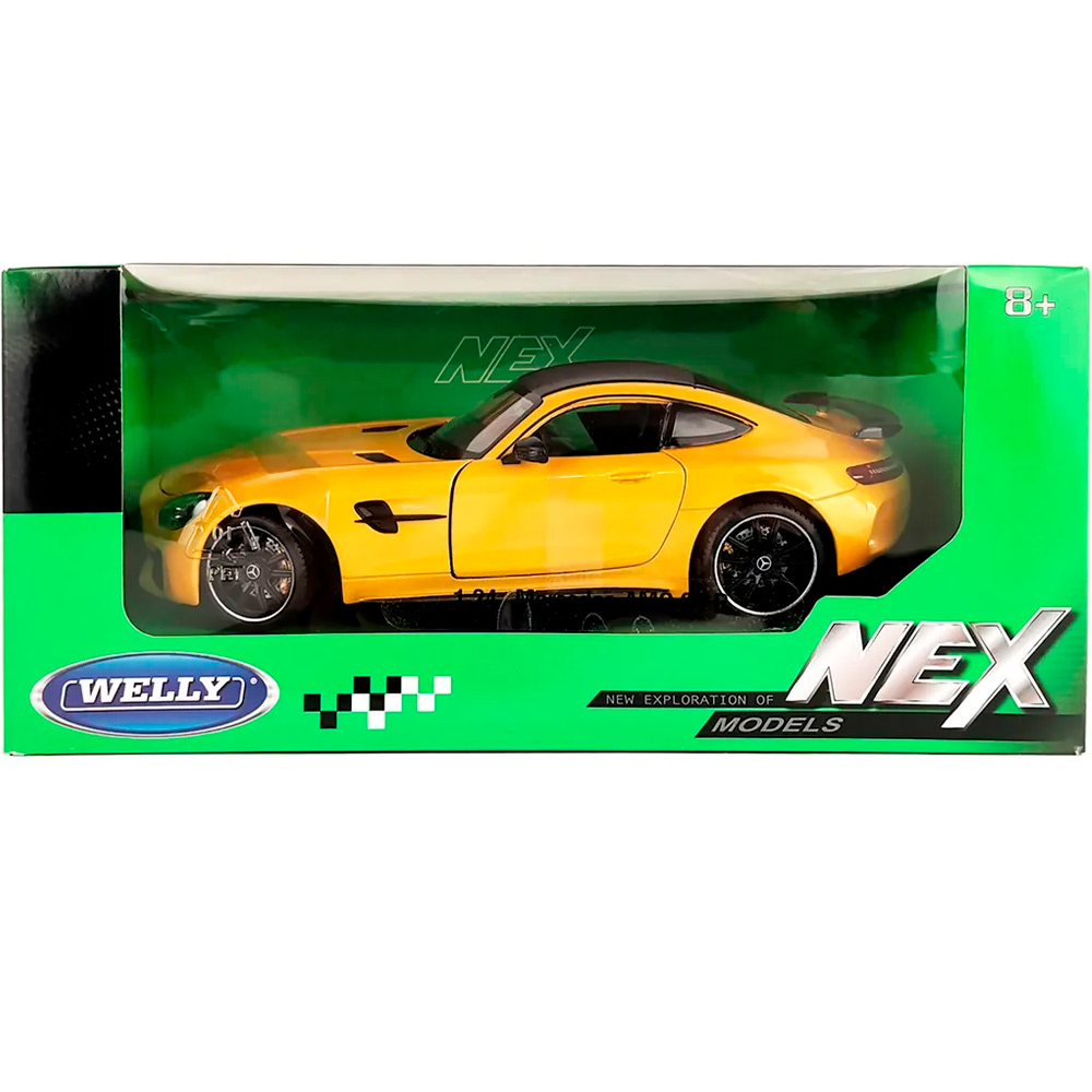 Модель 1:24 Mercedes-Benz AMG GT R, желтый 24081W Модель 1:24 Mercedes-Benz AMG GT R, желтый 24081W