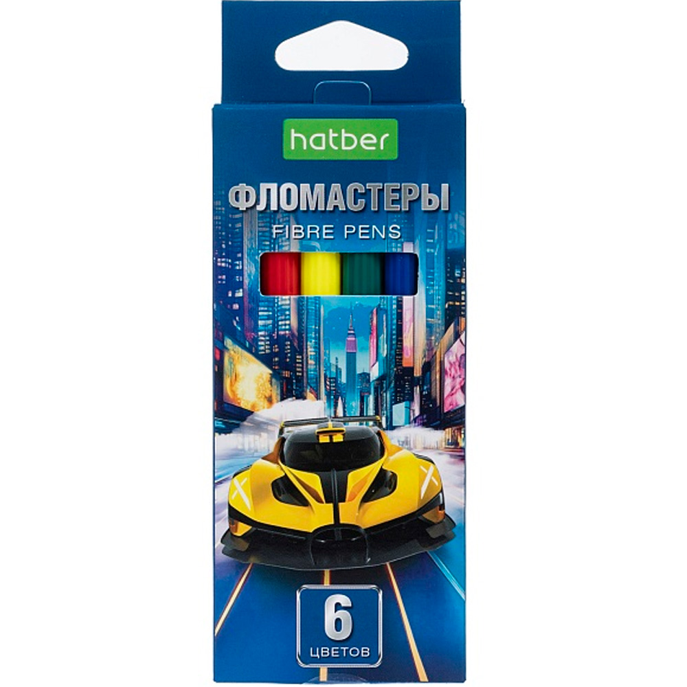 Фломастеры 6 цв. Дрифт FP_089906 Hatber Фломастеры 6 цв. Дрифт FP_089906 Hatber