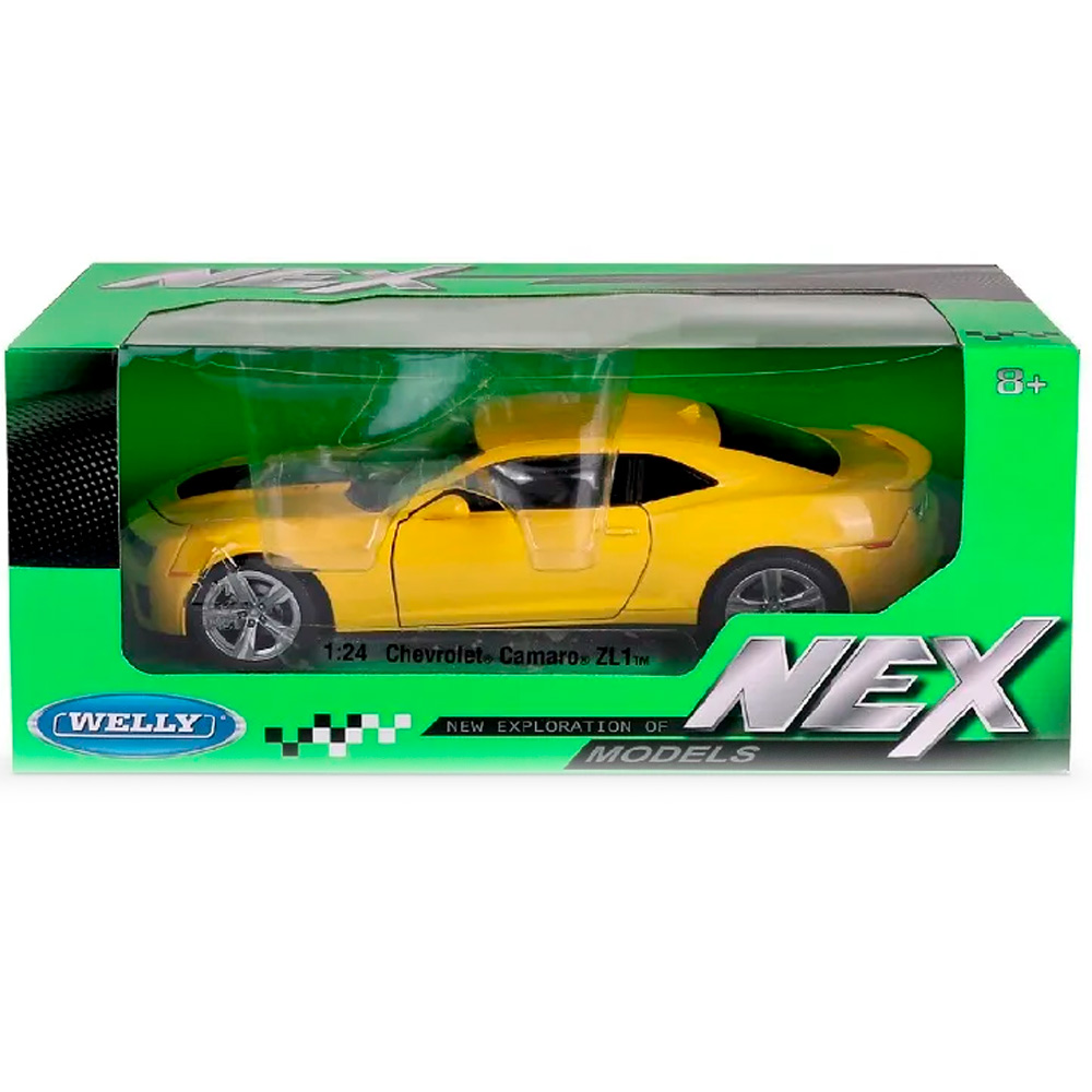Модель 1:24 Chevrolet Camaro ZL1, желтый 24042W Модель 1:24 Chevrolet Camaro ZL1, желтый 24042W