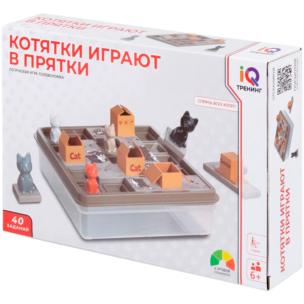 Игра логическая Котятки играют в прятки IQ ТРЕНИНГ Т25566 1toy