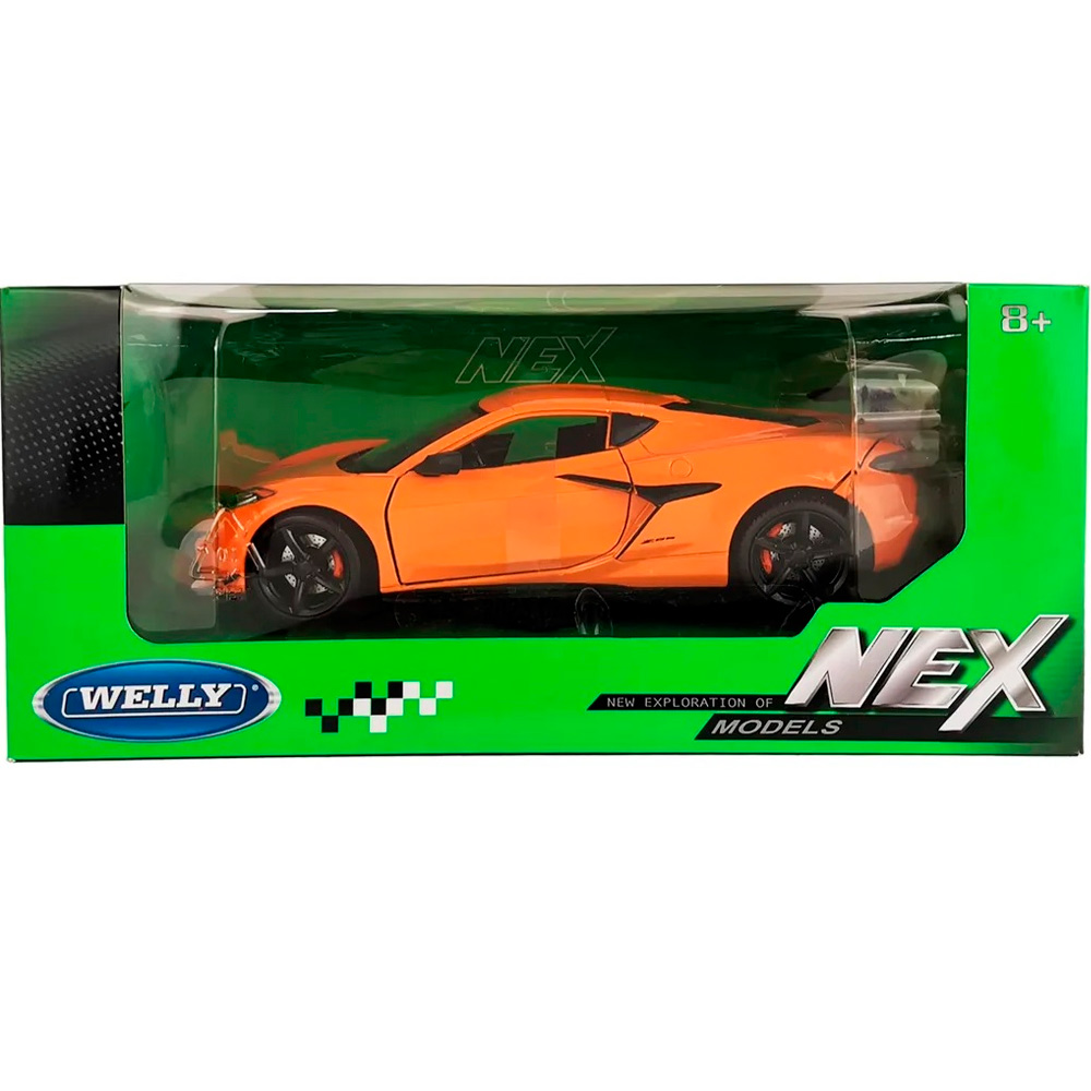 Модель 1:24 Chevrolet Corvette Z06, оранжевый 24120W Модель 1:24 Chevrolet Corvette Z06, оранжевый 24120W