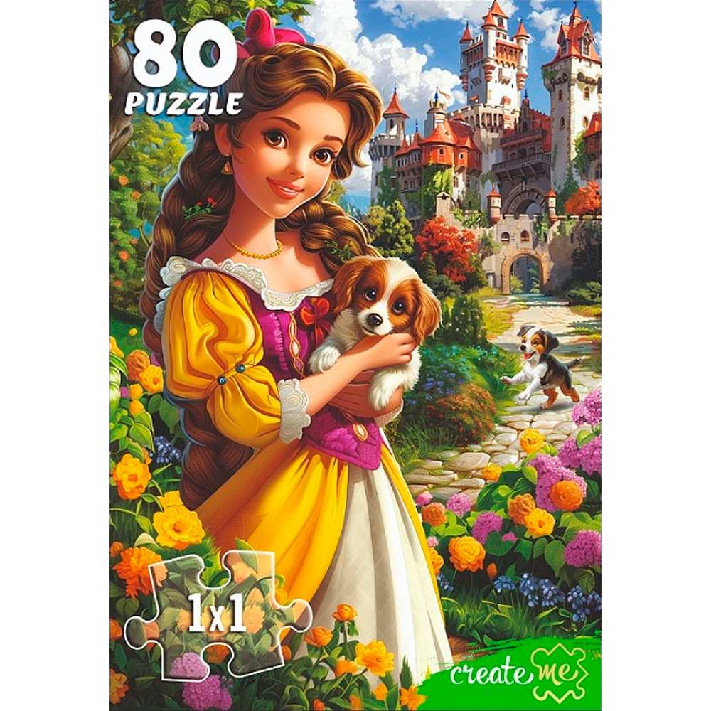 Пазл 80 Сказочные принцессы Ф80-2004 Пазл 80 Сказочные принцессы Ф80-2004