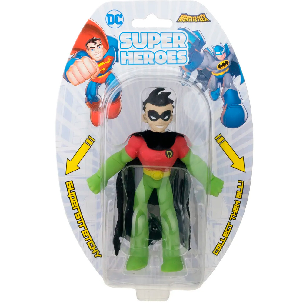 Игрушка MONSTER FLEX SUPER HEROES Robin тянущаяся фигурка 15см Т23495-3 1Toy 