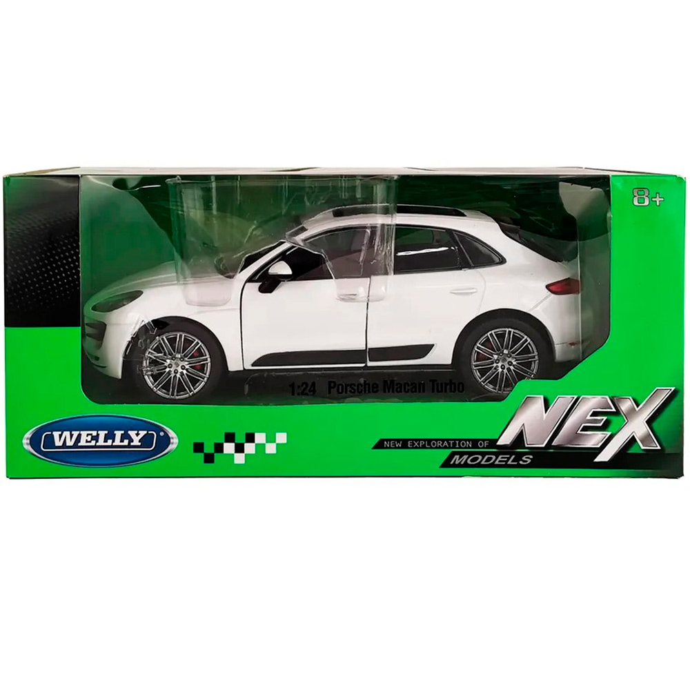 Модель 1:24 Porsche Macan Turbo, белый 24047W Модель 1:24 Porsche Macan Turbo, белый 24047W