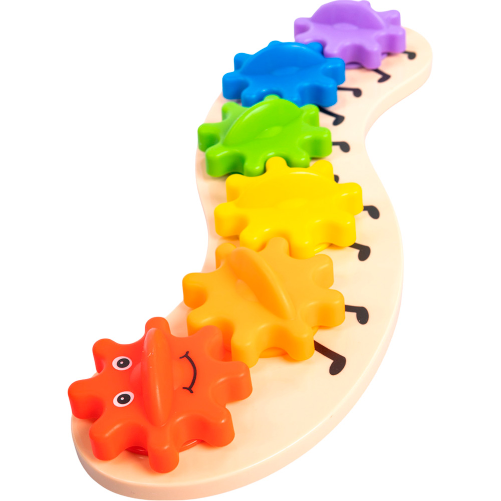 Игрушка Сортер-шестеренки. Радужная гусеничка Baby toys 70005 Игрушка Сортер-шестеренки. Радужная гусеничка Baby toys 70005