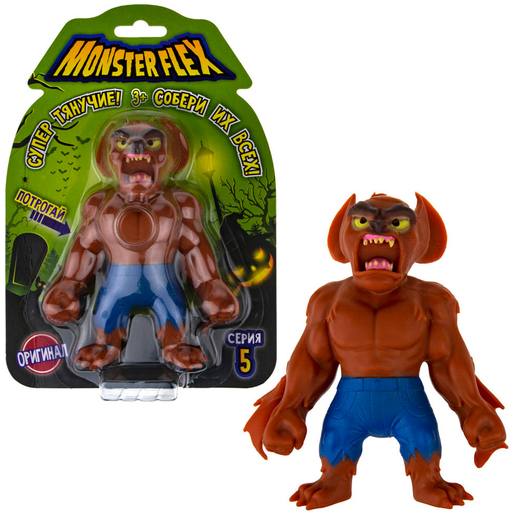 Игрушка MONSTER FLEX серия 5, тянущаяся фигурка Монстр летучая мышь 15см Т22511-8 1Toy 